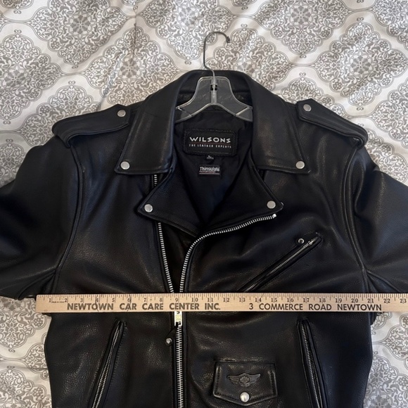 Wilsons Leather Motorcycle Jacket Vintage Insulated Large EUC - Picture 3 of 14